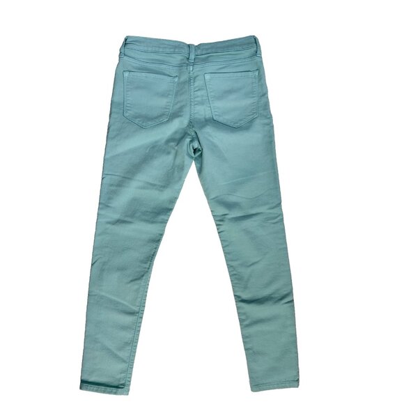 BANANA REPUBLIC Mint Light Green Skinny Ankle Pants Jeans. Women's 27 Size 4. - Picture 6 of 7